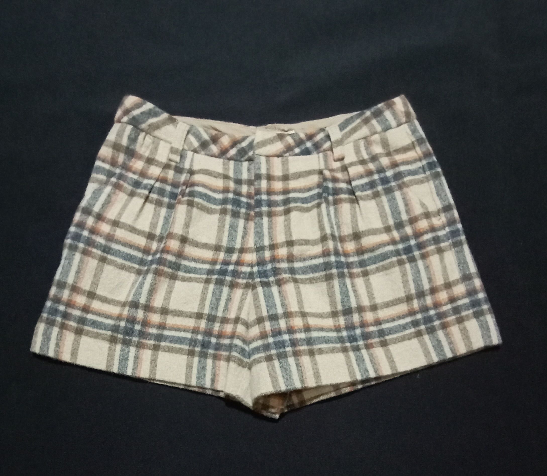 Designer ROPE PICNIC Wool Polyester Tartan Plaid Short Pants Size 29" - 1 Thumbnail