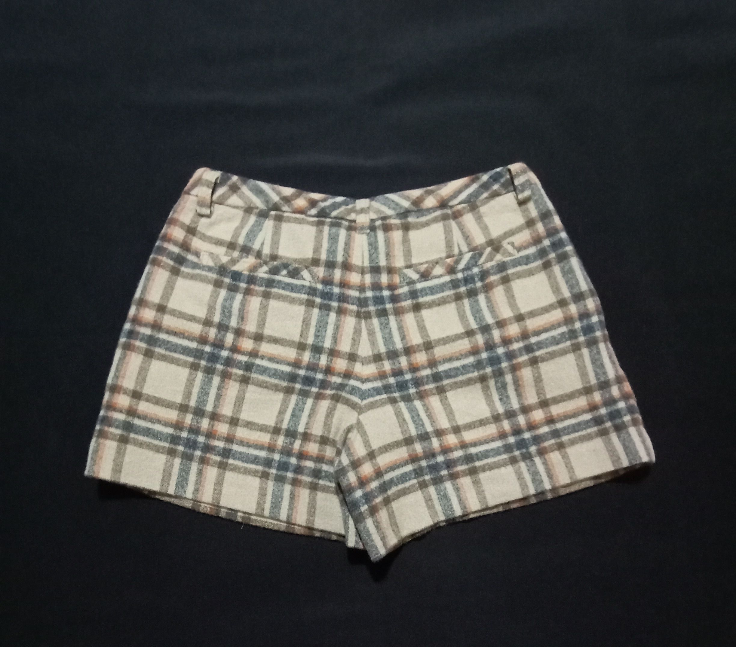 Designer ROPE PICNIC Wool Polyester Tartan Plaid Short Pants Size 29" - 5 Thumbnail