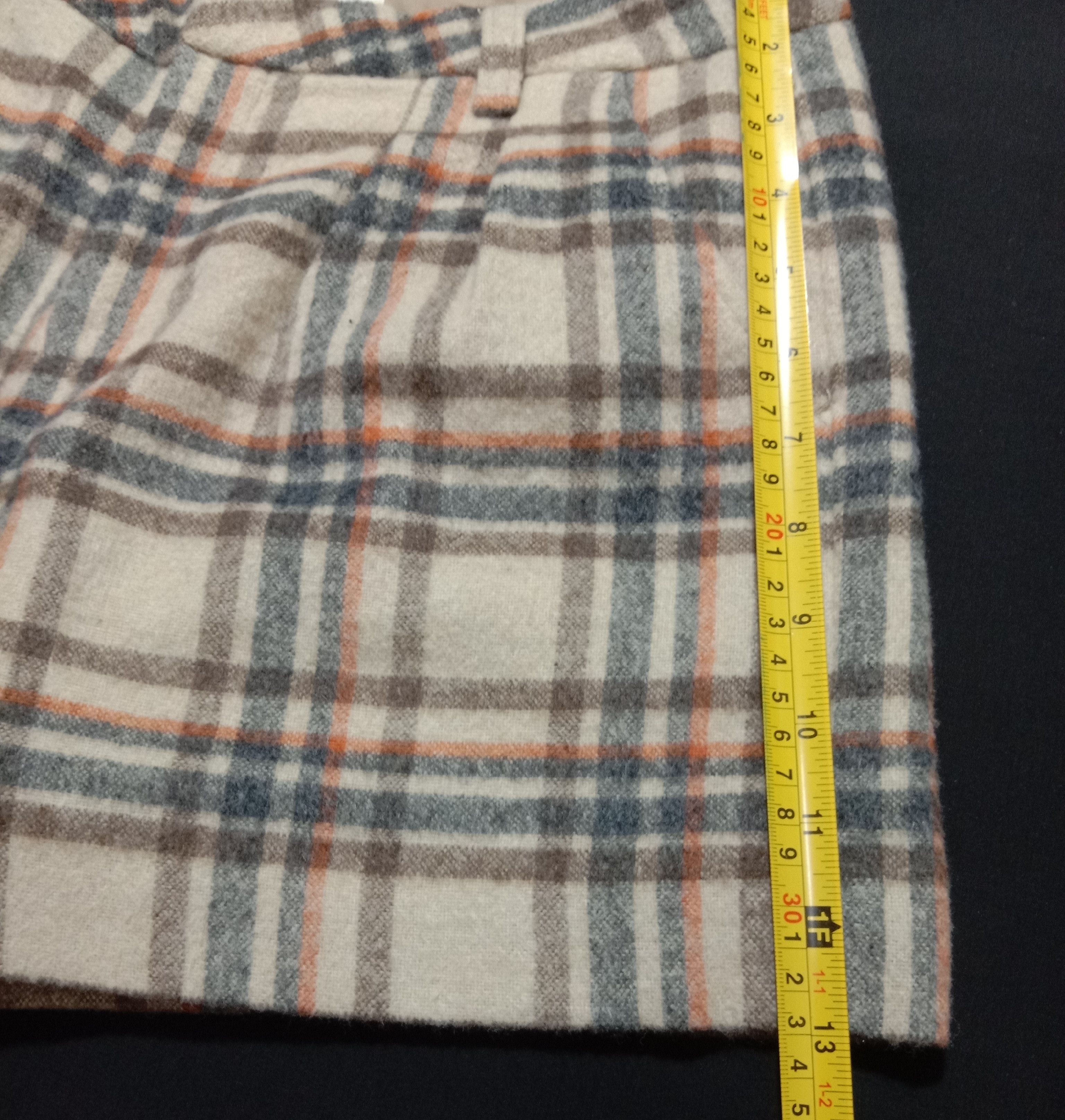 Designer ROPE PICNIC Wool Polyester Tartan Plaid Short Pants Size 29" - 8 Thumbnail