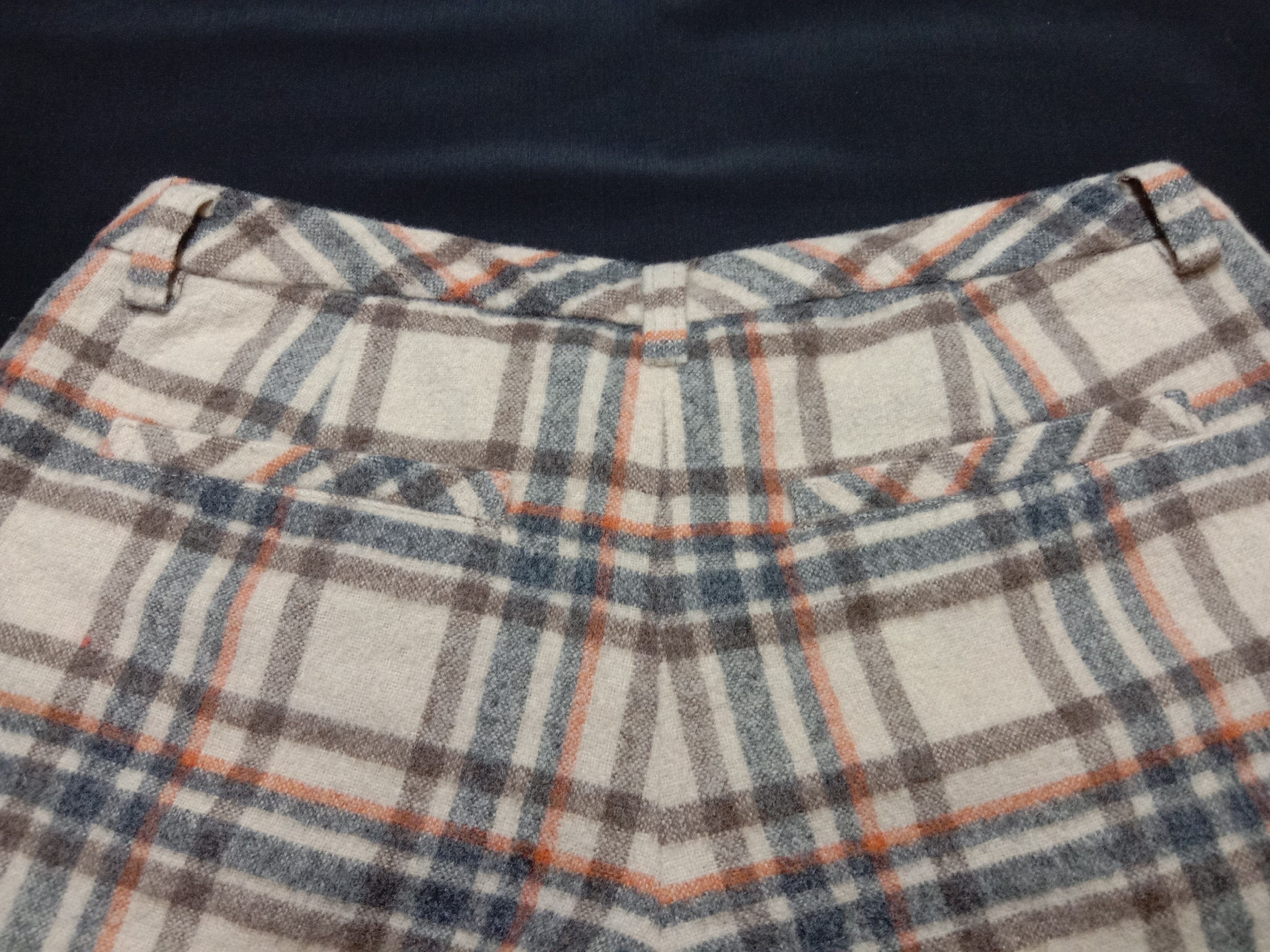Designer ROPE PICNIC Wool Polyester Tartan Plaid Short Pants Size 29" - 4 Thumbnail