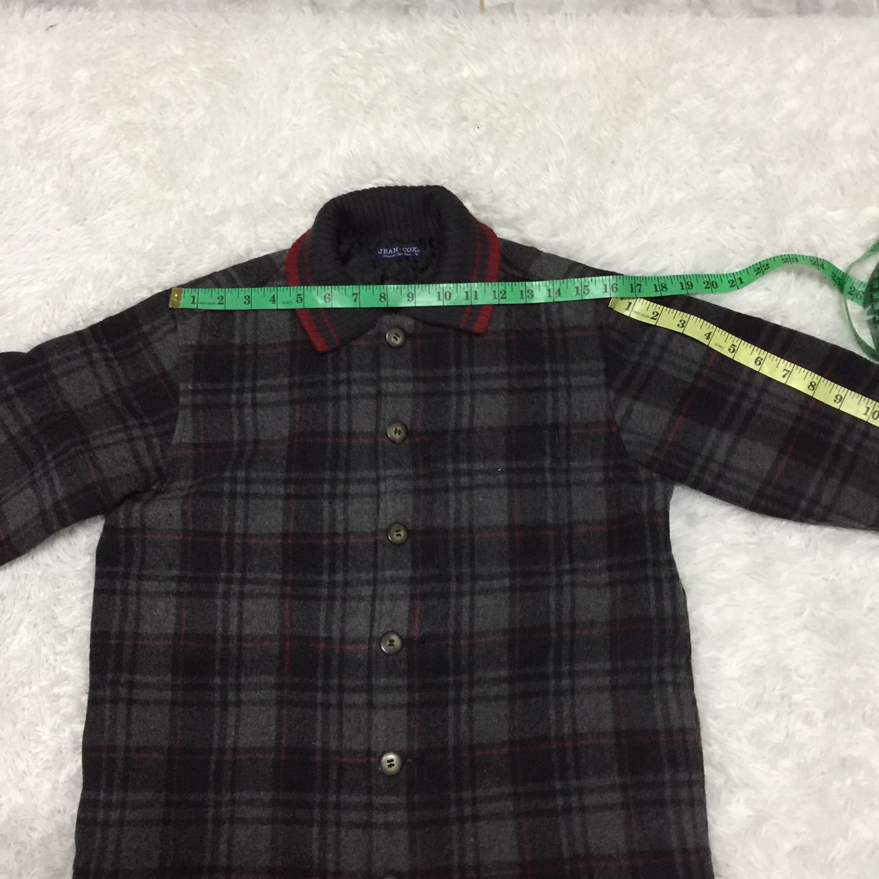 Japanese Brand Jean-Cox Checked Wool Blend Jacket Size US S / EU 44-46 / 1 - 4 Thumbnail
