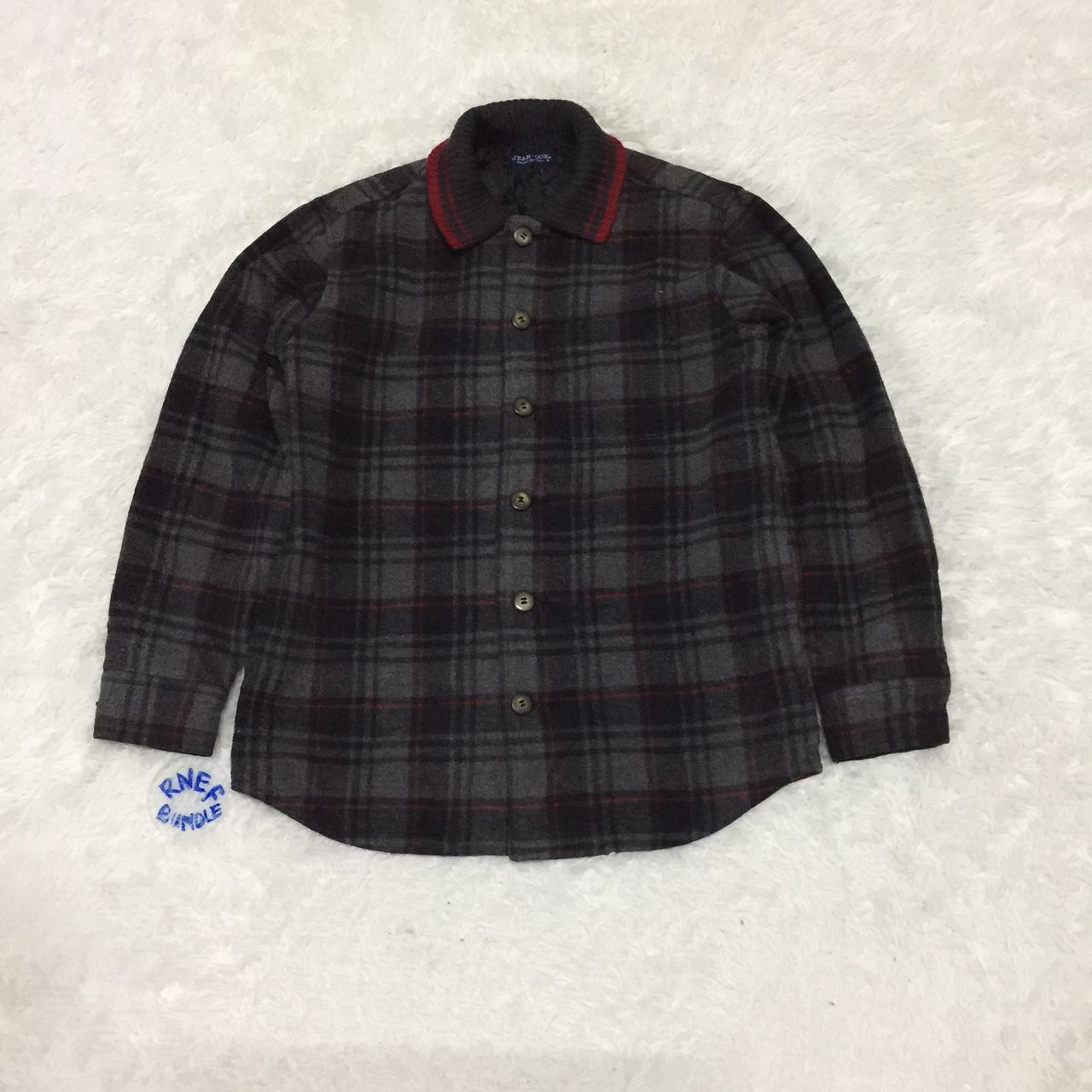 Japanese Brand Jean-Cox Checked Wool Blend Jacket Size US S / EU 44-46 / 1 - 1 Thumbnail