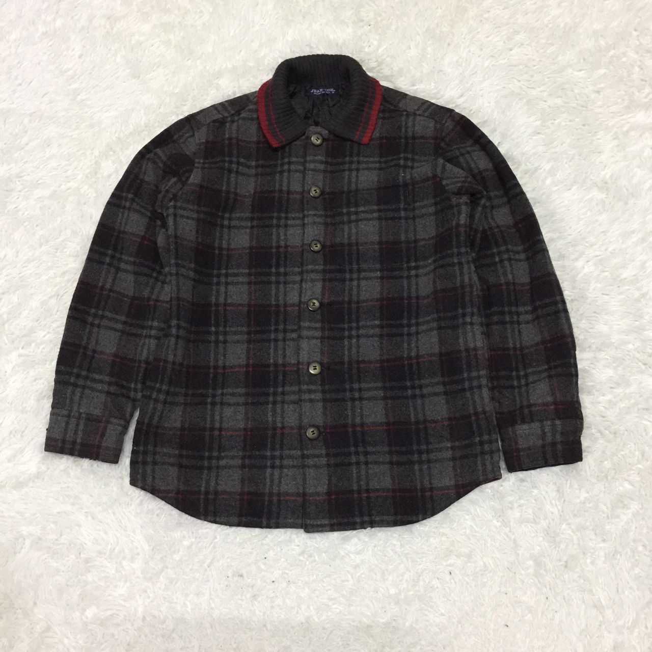 Japanese Brand Jean-Cox Checked Wool Blend Jacket Size US S / EU 44-46 / 1 - 11 Thumbnail