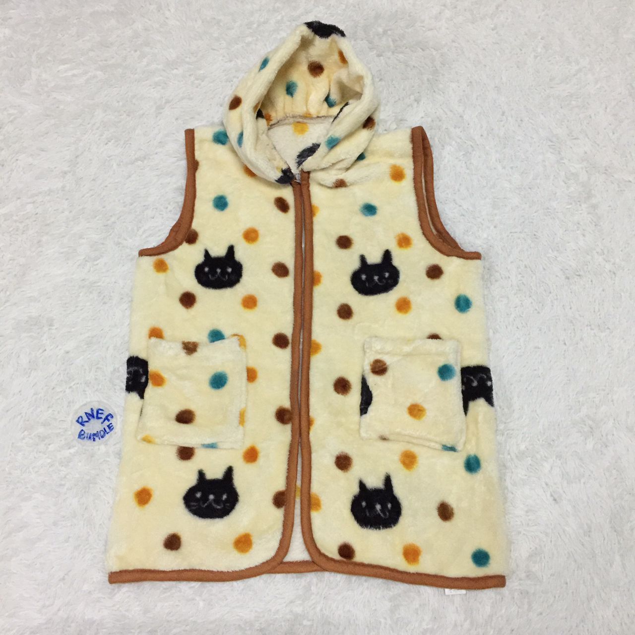 image of Anima Cartoon Vest Fleece Full Print, Men's (Size Medium)