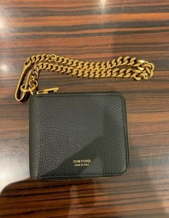 Tom Ford o1w1db10723 Leather Chain Wallet In Black Size ONE SIZE - 6 Thumbnail