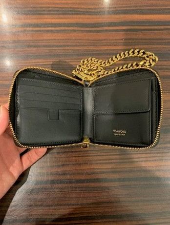 Tom Ford o1w1db10723 Leather Chain Wallet In Black Size ONE SIZE - 7 Thumbnail