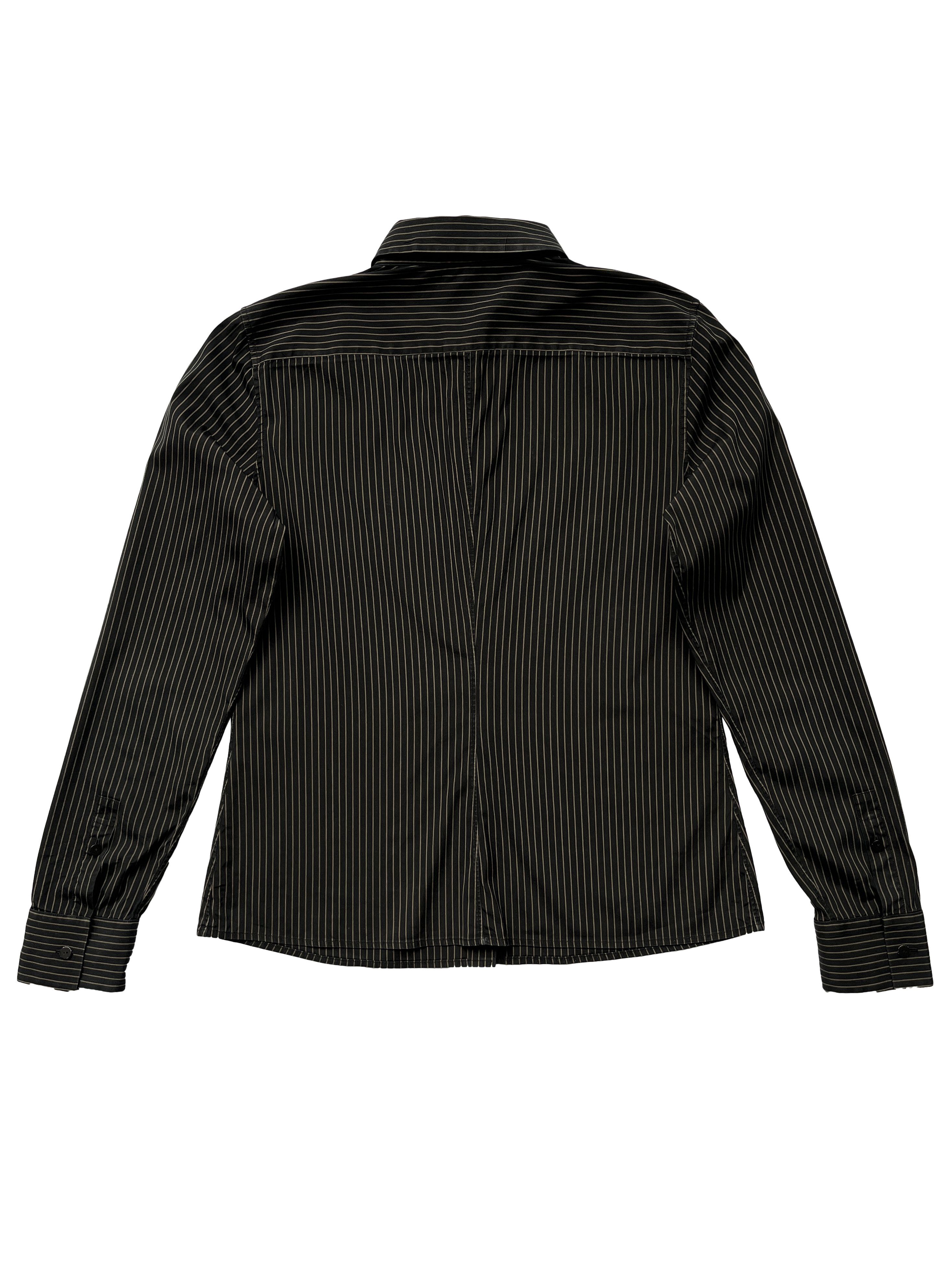 Jil Sander ⚡️QUICK SALE⚡️2000's Jil Sander Striped Button Up Shirt Size M / US 6-8 / IT 42-44 - 2 Thumbnail