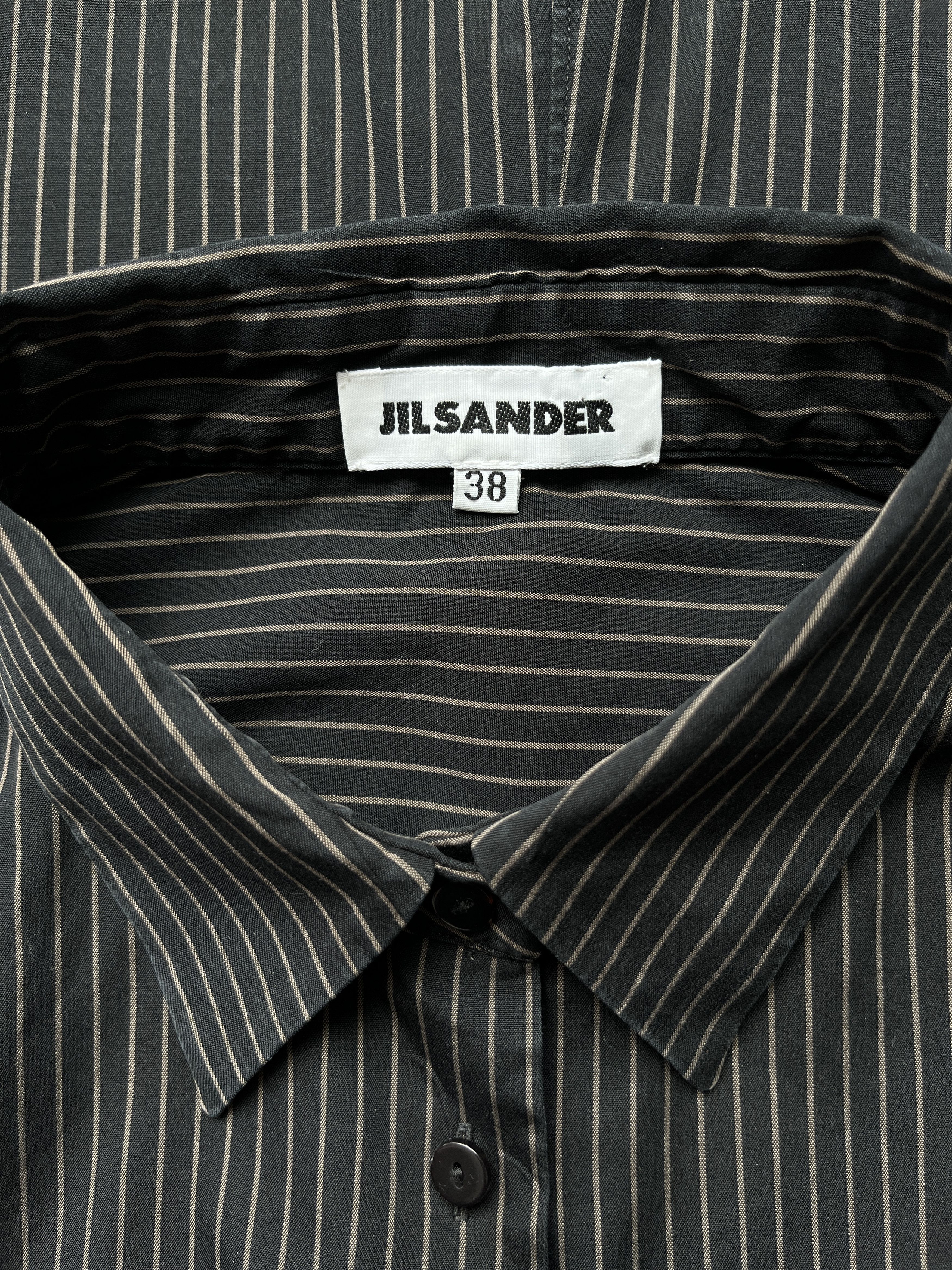 Jil Sander ⚡️QUICK SALE⚡️2000's Jil Sander Striped Button Up Shirt Size M / US 6-8 / IT 42-44 - 3 Thumbnail