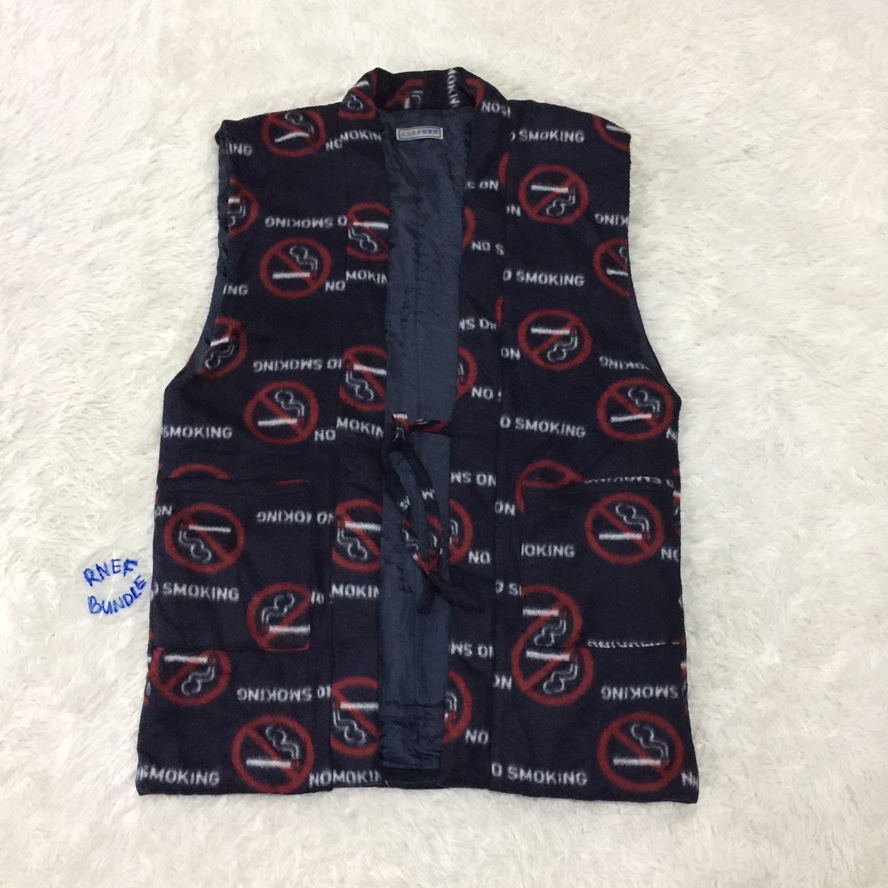 Japanese Brand No smoking full print sleeveless kimono Size US M / EU 48-50 / 2 - 2 Thumbnail