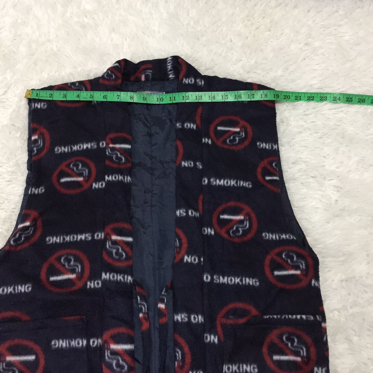 Japanese Brand No smoking full print sleeveless kimono Size US M / EU 48-50 / 2 - 4 Thumbnail