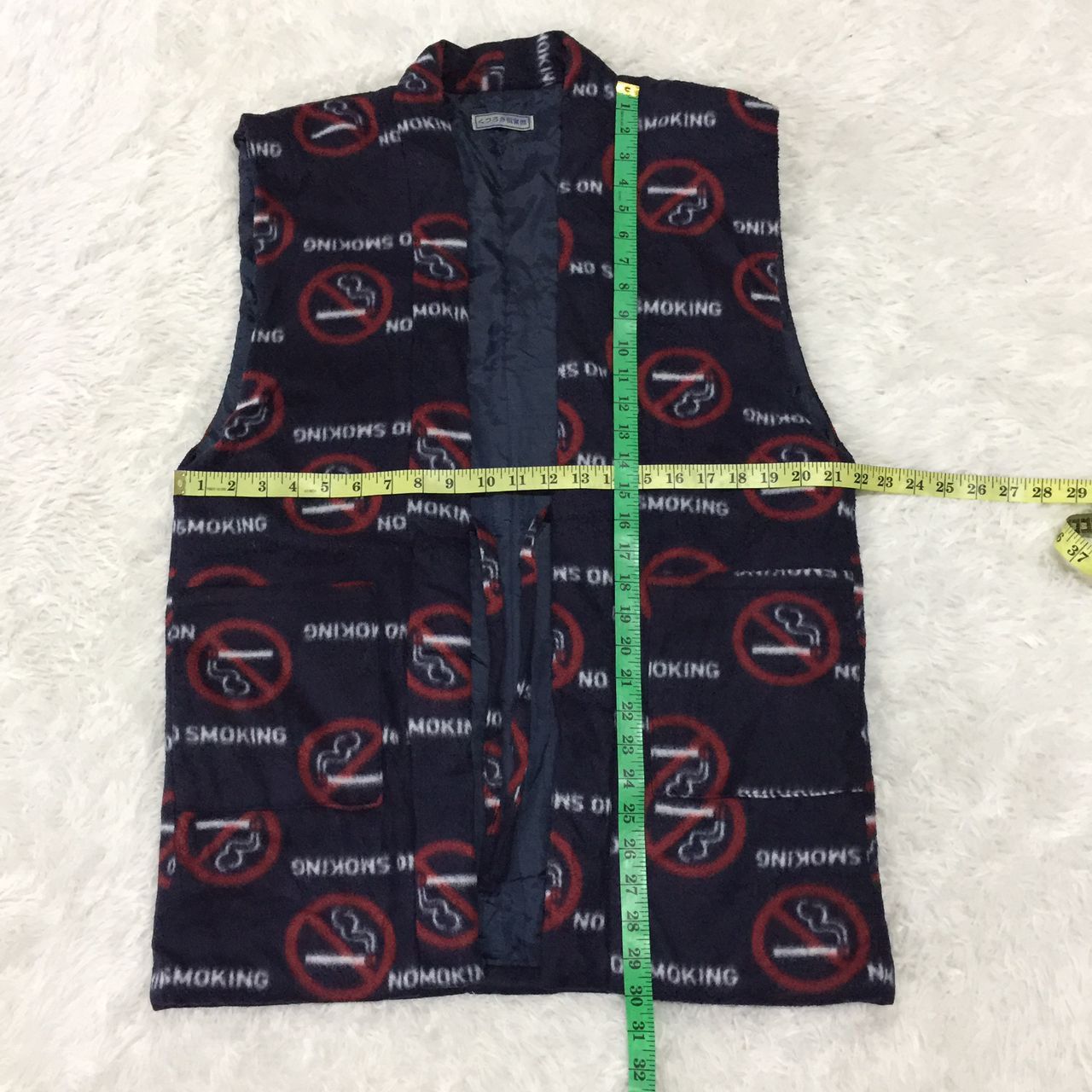 Japanese Brand No smoking full print sleeveless kimono Size US M / EU 48-50 / 2 - 3 Thumbnail