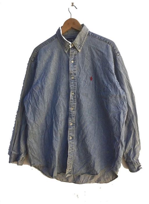 Polo Ralph Lauren RARE VINTAGE POLO RALPH LAUREN BUTTON UP DENIM Size US L / EU 52-54 / 3 - 1 Thumbnail