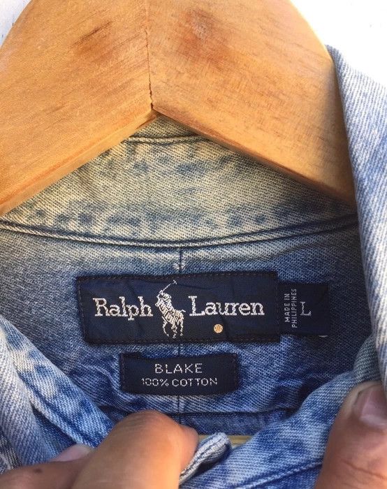 Polo Ralph Lauren RARE VINTAGE POLO RALPH LAUREN BUTTON UP DENIM Size US L / EU 52-54 / 3 - 4 Thumbnail