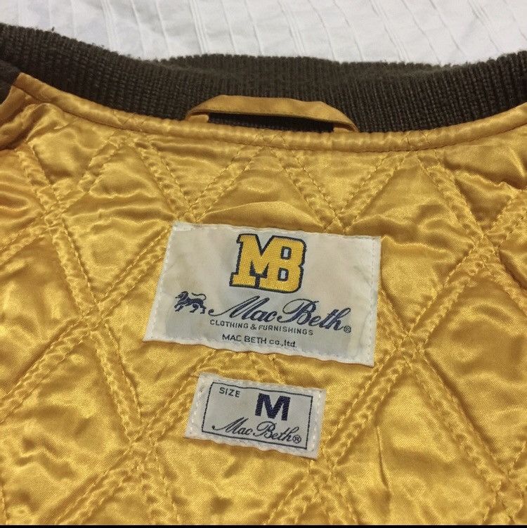 Japanese Brand Macbeth Varsity Jacket MB big logo Medium size Size US M / EU 48-50 / 2 - 10 Thumbnail