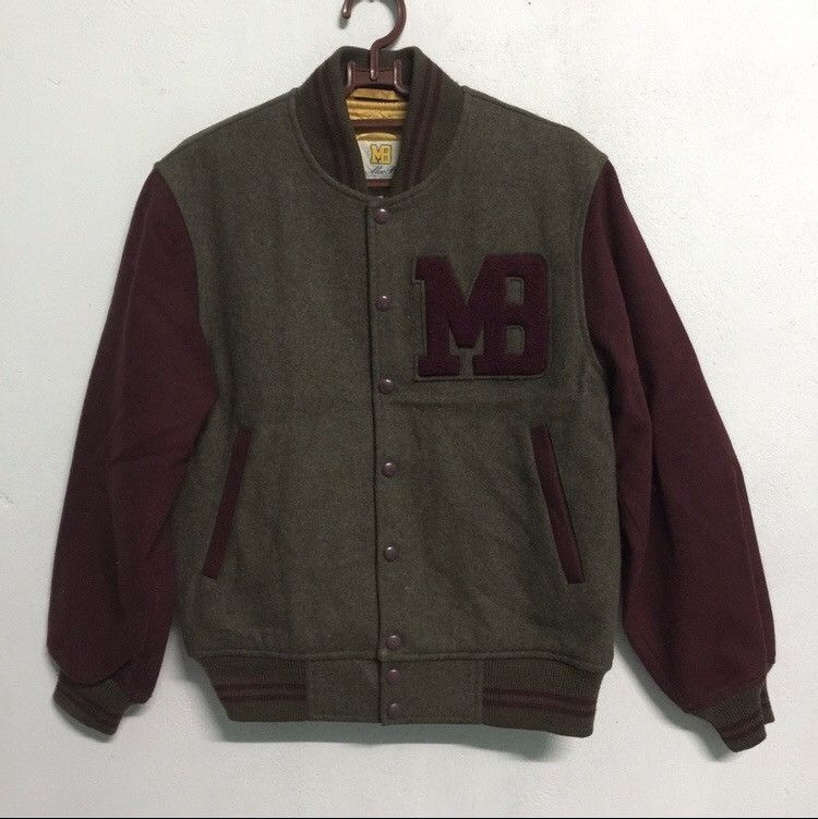 Japanese Brand Macbeth Varsity Jacket MB big logo Medium size Size US M / EU 48-50 / 2 - 2 Thumbnail