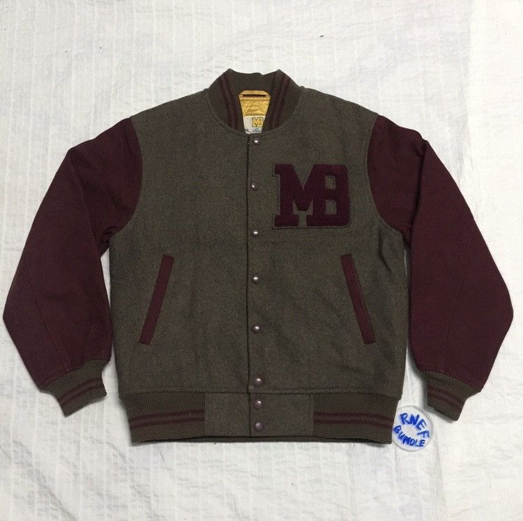 image of Macbeth Varsity Jacket Mb Big Logo Medium Size, Men's