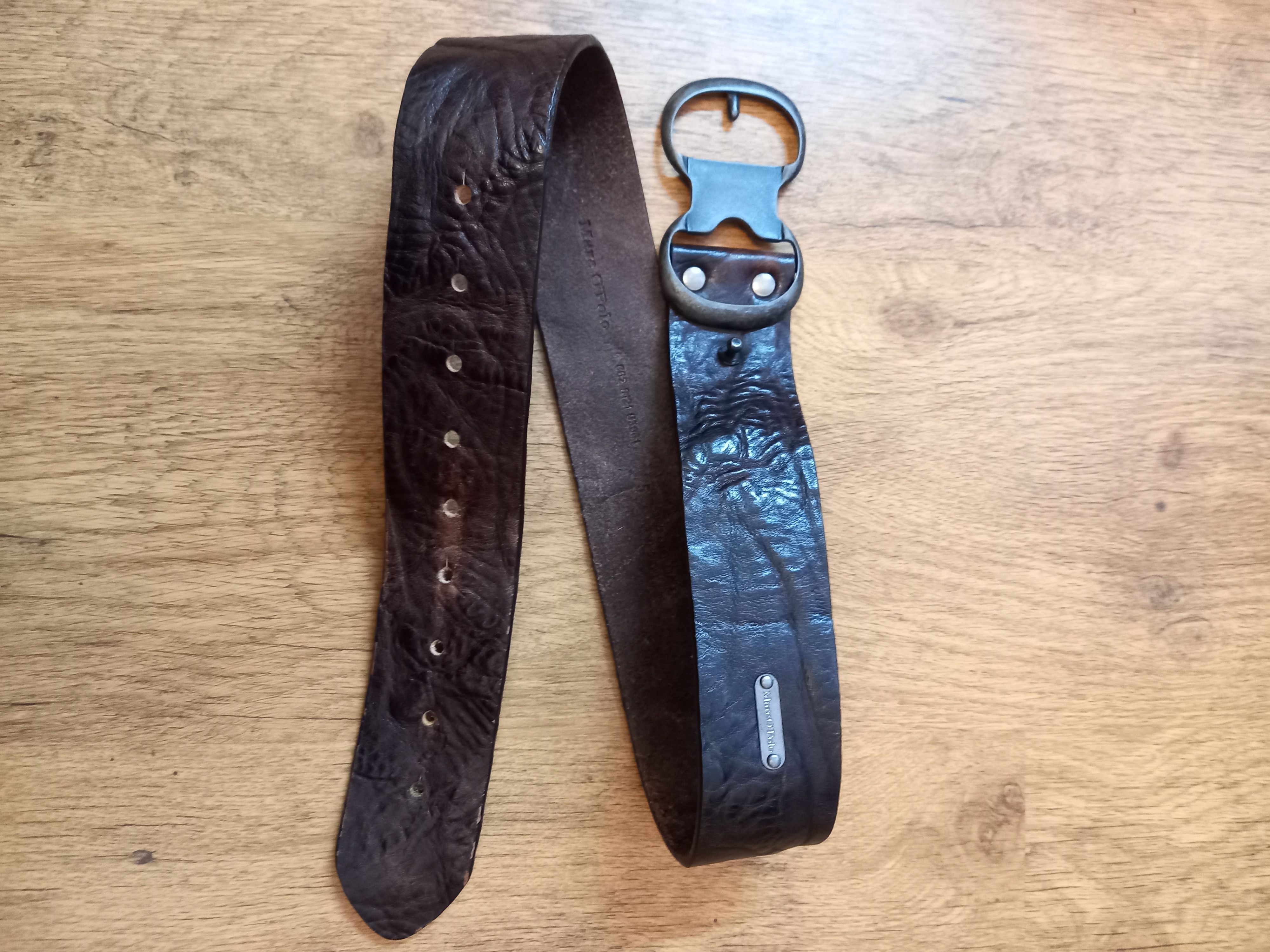 camel active Camel Active Vintage Men's Black Leather Belt Size ONE SIZE - 1 Thumbnail