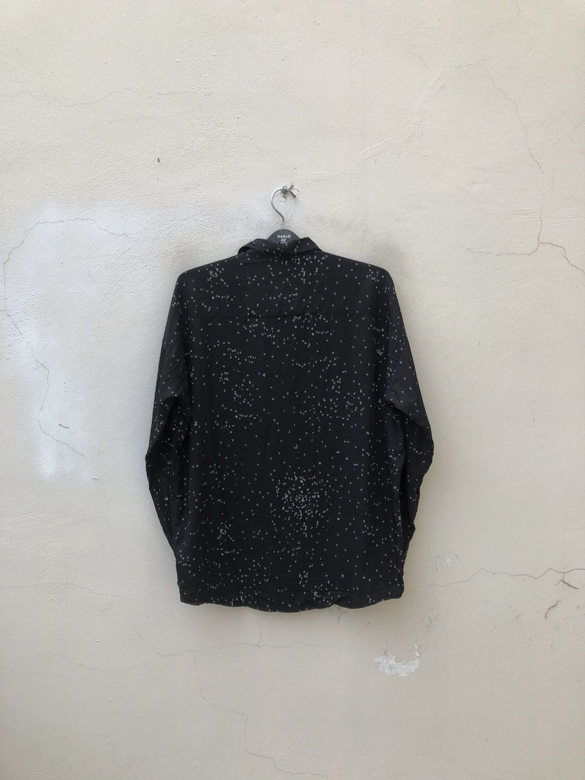 SHAREEF 2007 Shareef Japan Alphabetical Black Rayon Oversized Shirt Size US M / EU 48-50 / 2 - 11 Thumbnail