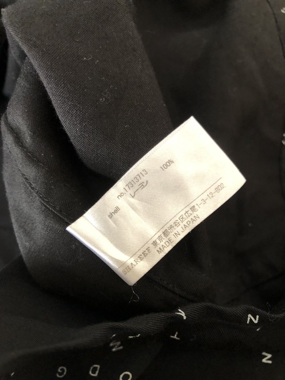 SHAREEF 2007 Shareef Japan Alphabetical Black Rayon Oversized Shirt Size US M / EU 48-50 / 2 - 17 Thumbnail