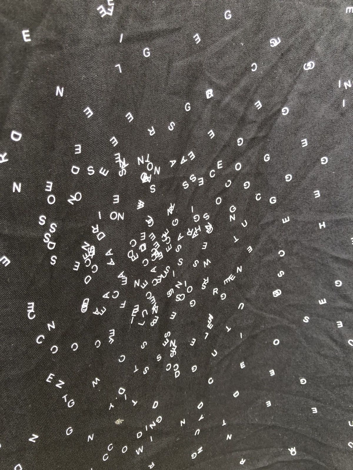 SHAREEF 2007 Shareef Japan Alphabetical Black Rayon Oversized Shirt Size US M / EU 48-50 / 2 - 13 Thumbnail