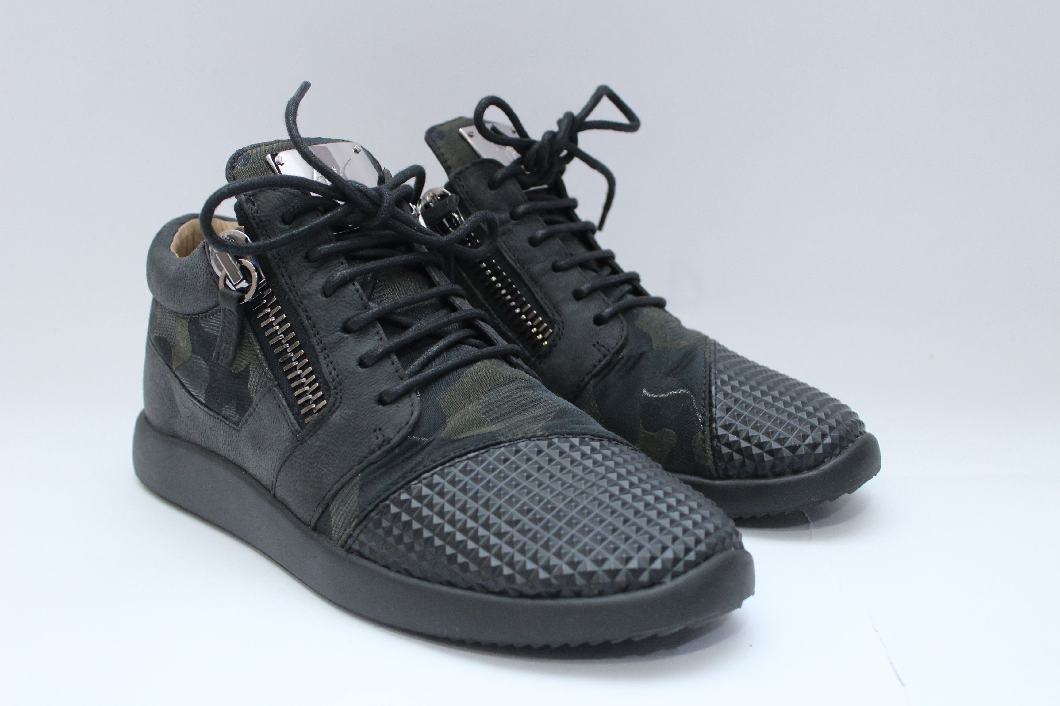 image of Giuseppe Zanotti Camo Sneakers Mens Size 41 Made In Italy