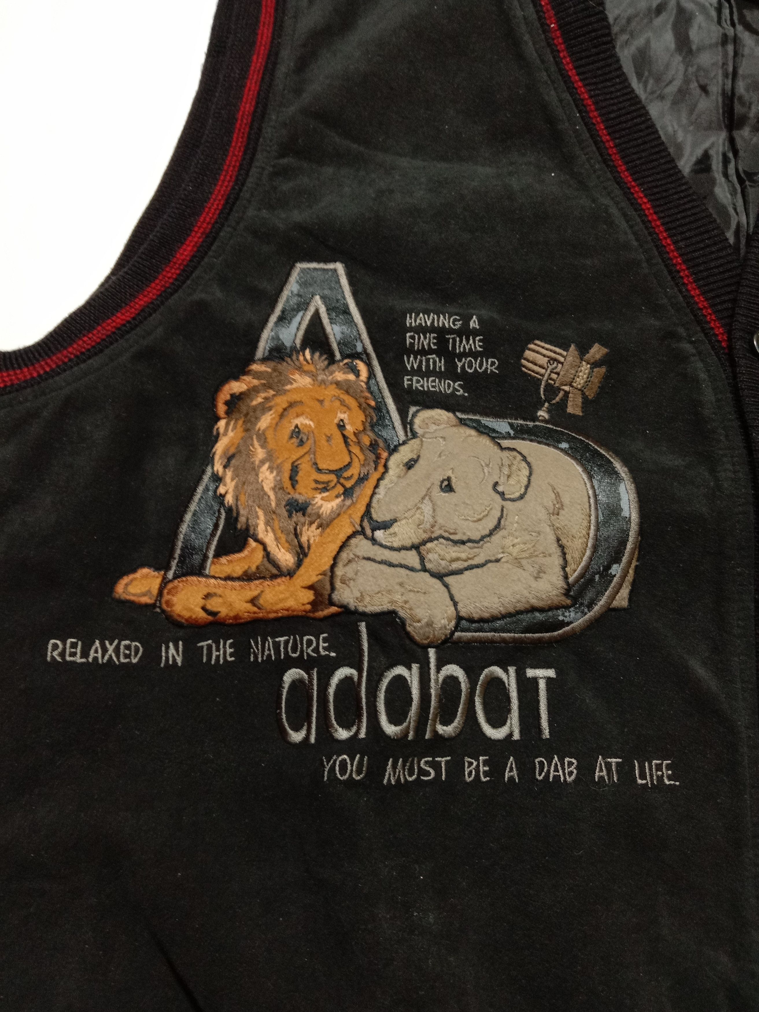 Vintage Vintage Adabat Vest Jacket Animal Embroidery Logo Size US M / EU 48-50 / 2 - 2 Thumbnail