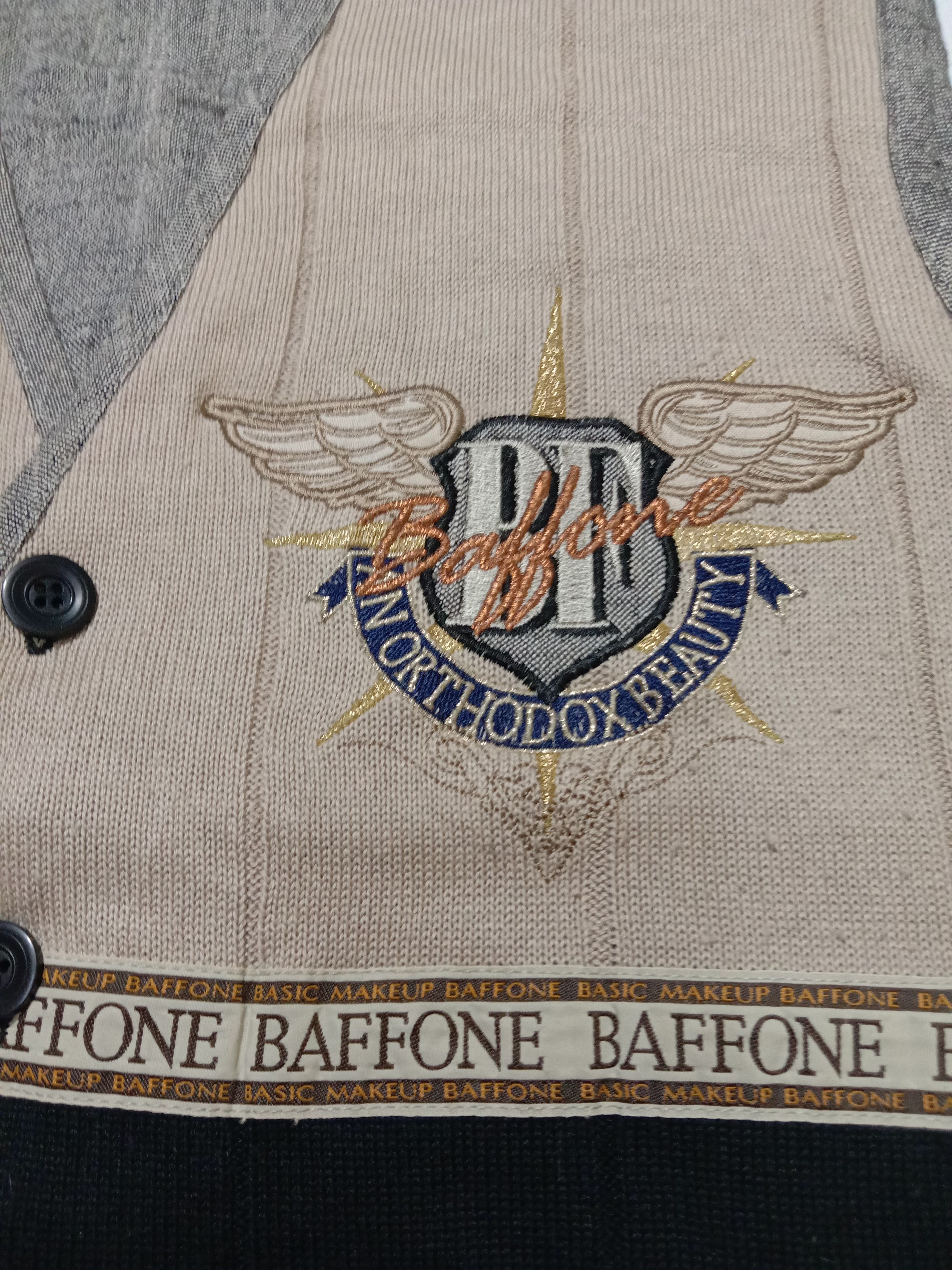 Designer Vintage Baffone Vest An Orthodox Beauty Embroidery BF Logo Size 44S - 2 Thumbnail