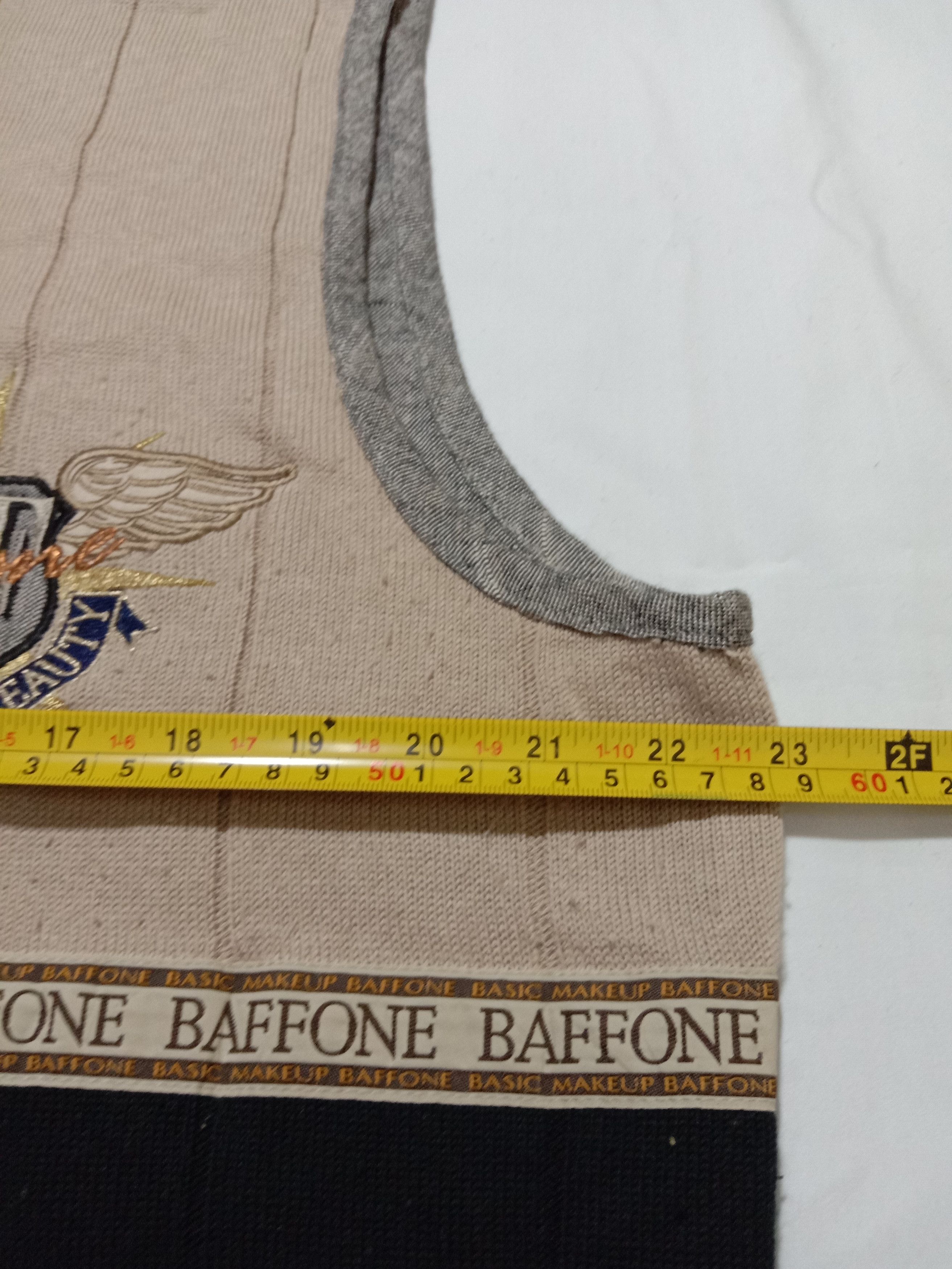 Designer Vintage Baffone Vest An Orthodox Beauty Embroidery BF Logo Size 44S - 6 Thumbnail