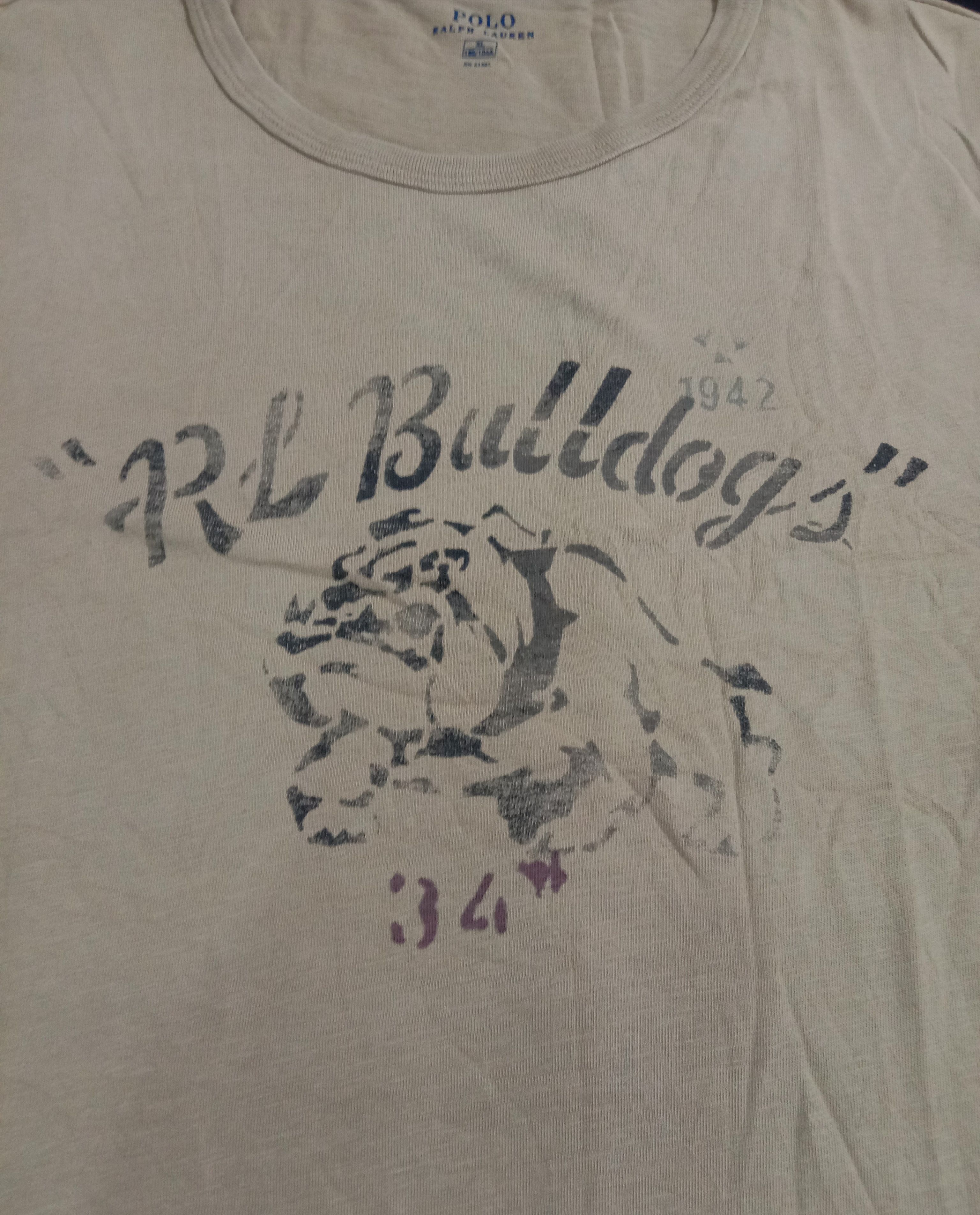 Polo Ralph Lauren Vintage Polo Ralph Lauren T-Shirt RL Bulldogs Unisex Tee Size XL / US 12-14 / IT 48-50 - 2 Thumbnail