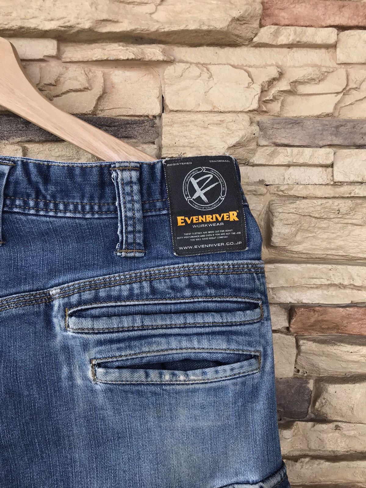 Japanese Brand EvenRiver Workwear Multipocket Jeans Size US 32 / EU 48 - 12 Thumbnail