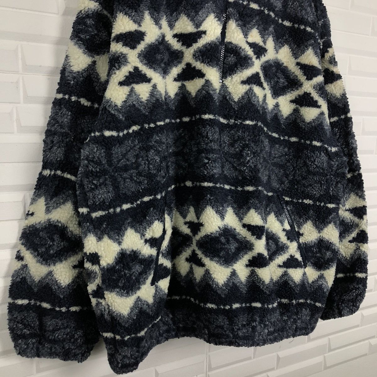 Japanese Brand VINTAGE FLEECE JACKET FLYING CIRCUS NAVAJO DESIGN Size US L / EU 52-54 / 3 - 4 Thumbnail
