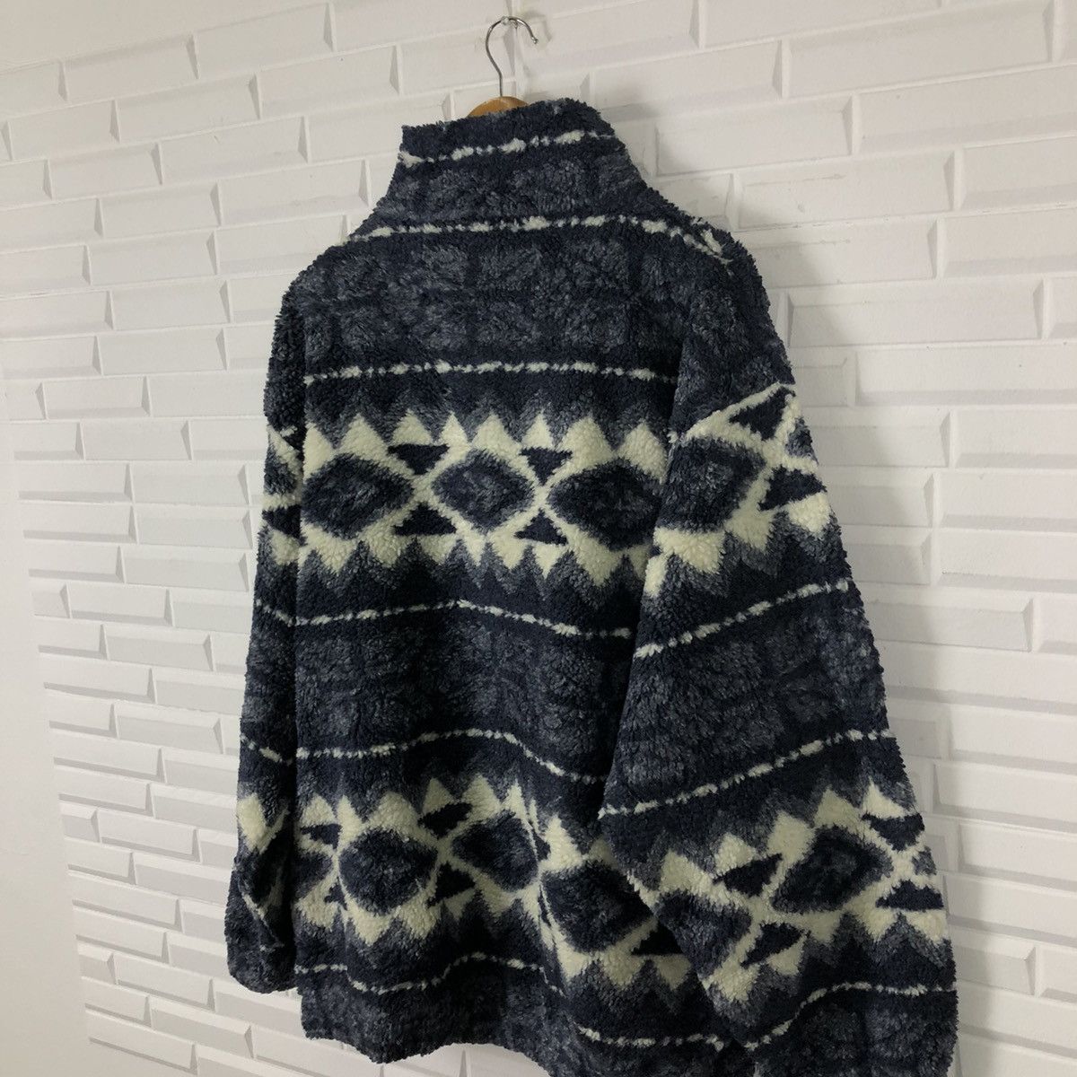 Japanese Brand VINTAGE FLEECE JACKET FLYING CIRCUS NAVAJO DESIGN Size US L / EU 52-54 / 3 - 8 Thumbnail
