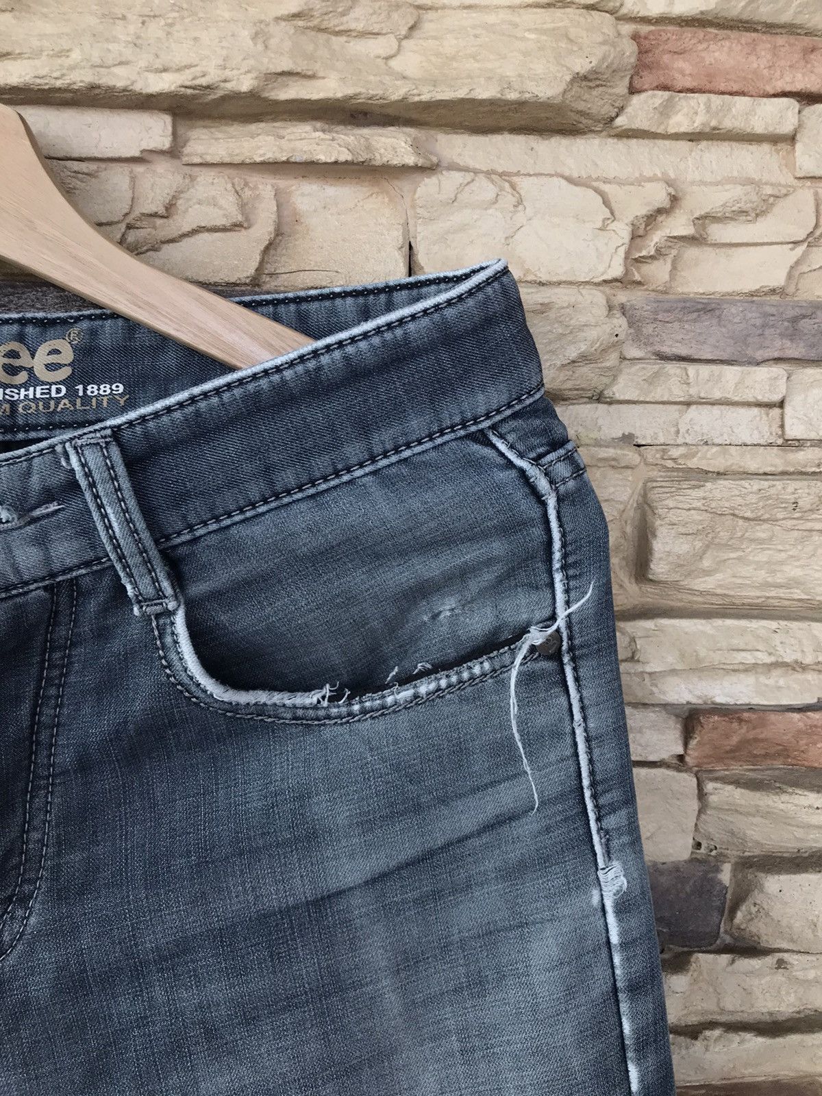 Lee Flare Vintage Lee Distressed Denim lgb ifsixwasnine Size US 29 - 3 Thumbnail