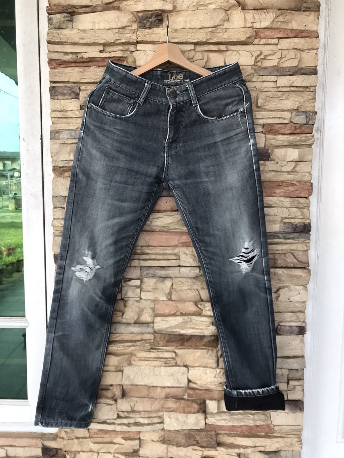 Lee Flare Vintage Lee Distressed Denim lgb ifsixwasnine Size US 29 - 1 Thumbnail
