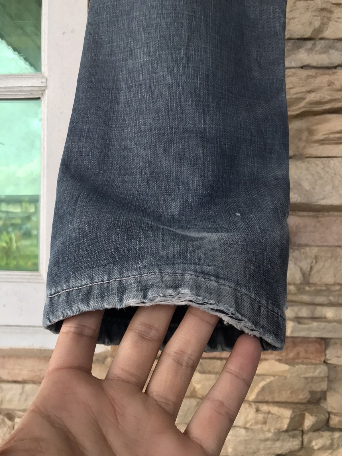 Lee Flare Vintage Lee Distressed Denim lgb ifsixwasnine Size US 29 - 14 Thumbnail