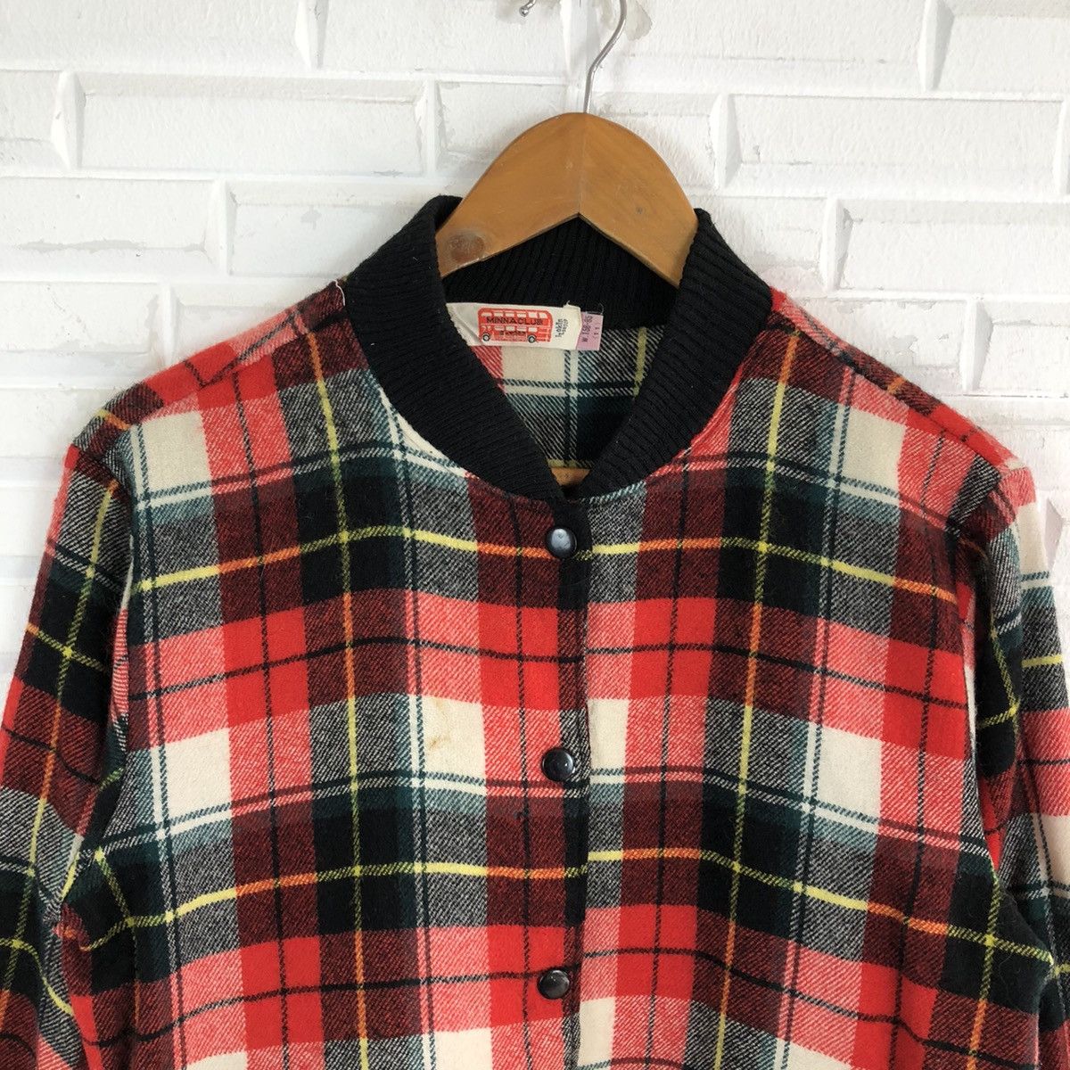 Japanese Brand TARTAN DESIGN VARSITY JACKET PUNK STYLE MINNACLUB Size US M / EU 48-50 / 2 - 3 Thumbnail