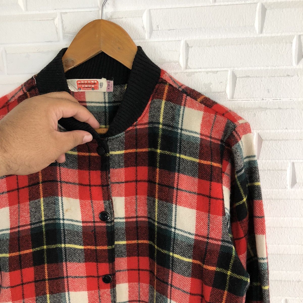 Japanese Brand TARTAN DESIGN VARSITY JACKET PUNK STYLE MINNACLUB Size US M / EU 48-50 / 2 - 6 Thumbnail