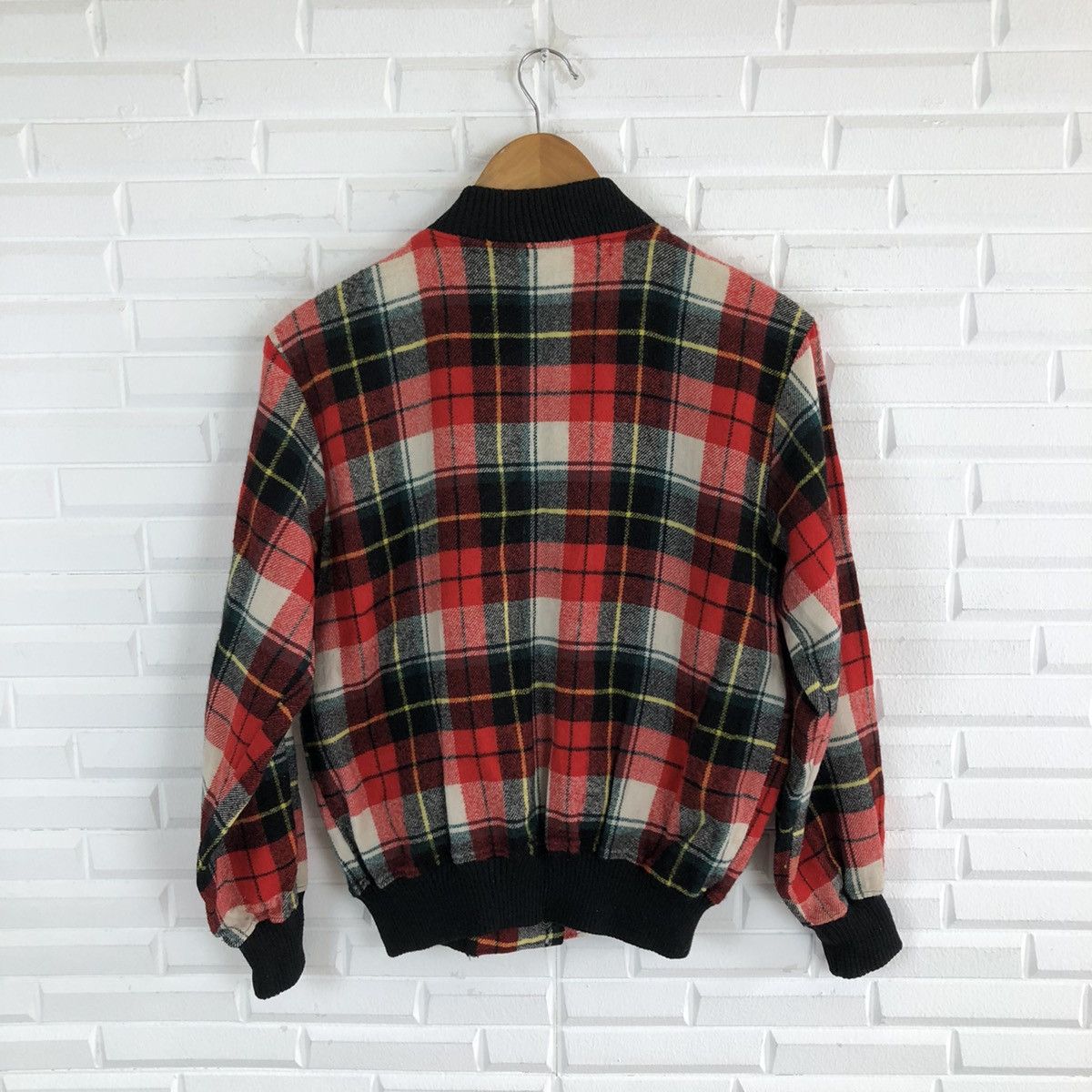 Japanese Brand TARTAN DESIGN VARSITY JACKET PUNK STYLE MINNACLUB Size US M / EU 48-50 / 2 - 9 Thumbnail