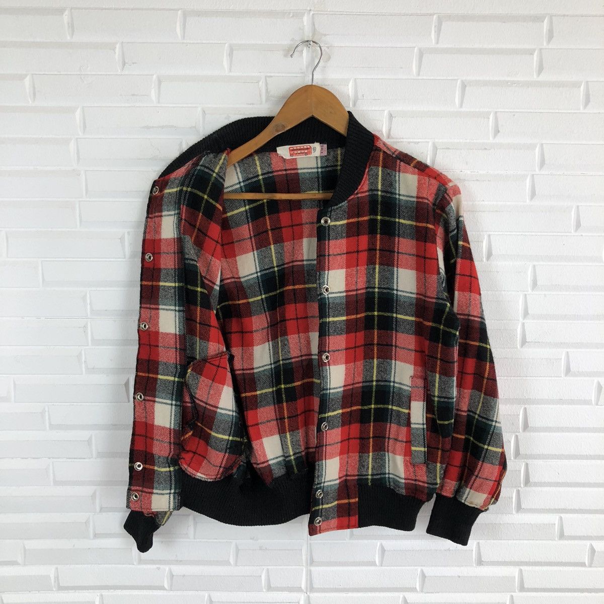 Japanese Brand TARTAN DESIGN VARSITY JACKET PUNK STYLE MINNACLUB Size US M / EU 48-50 / 2 - 10 Thumbnail