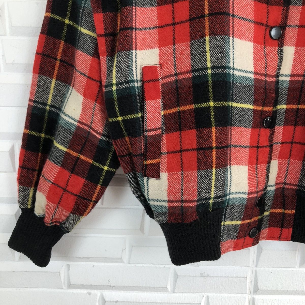 Japanese Brand TARTAN DESIGN VARSITY JACKET PUNK STYLE MINNACLUB Size US M / EU 48-50 / 2 - 4 Thumbnail