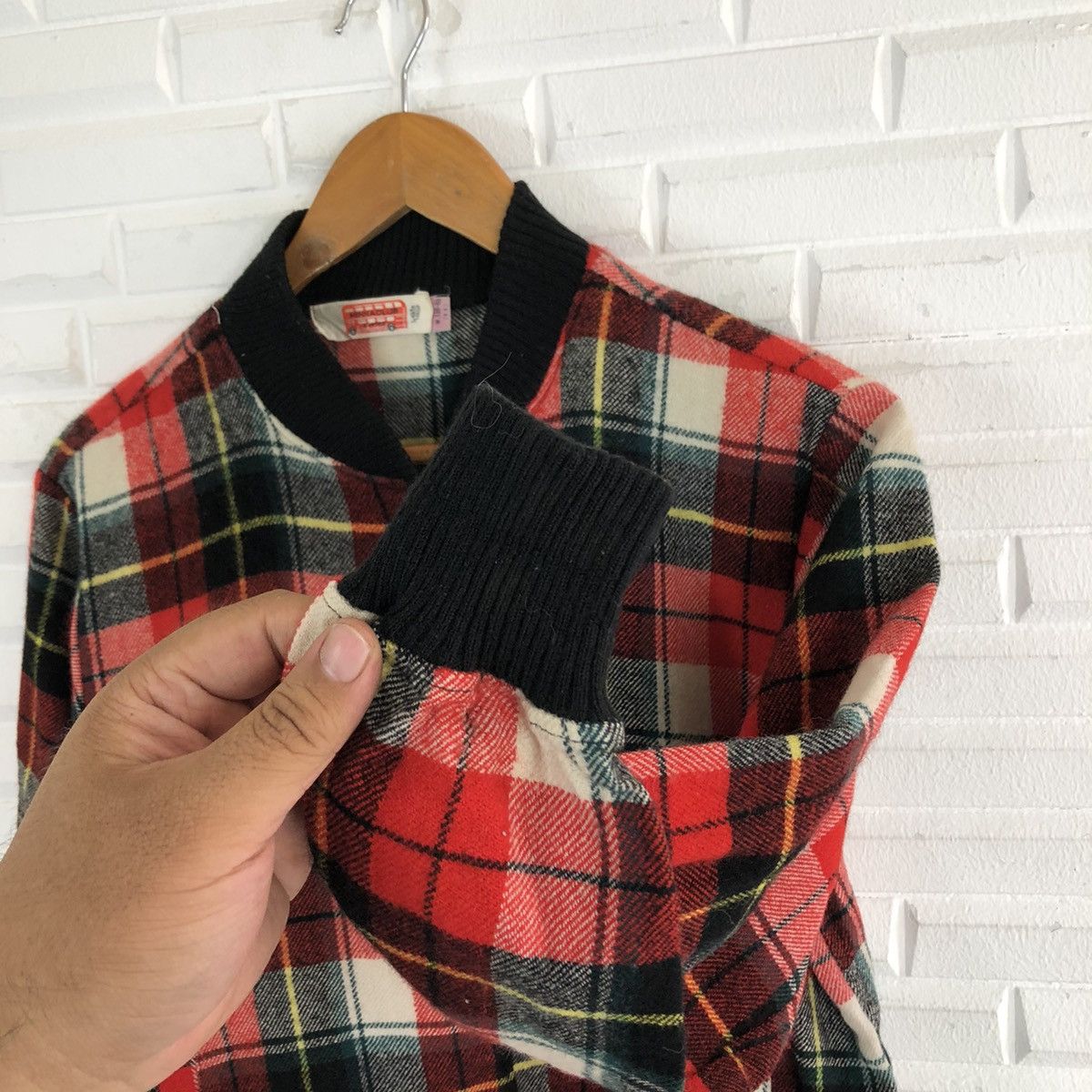 Japanese Brand TARTAN DESIGN VARSITY JACKET PUNK STYLE MINNACLUB Size US M / EU 48-50 / 2 - 7 Thumbnail