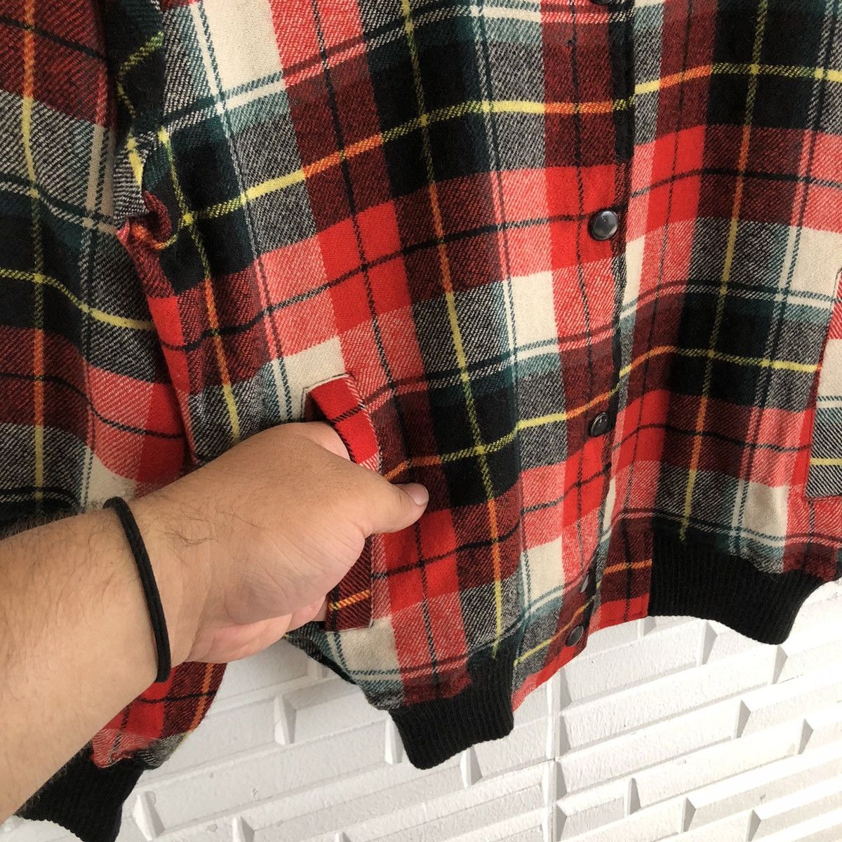 Japanese Brand TARTAN DESIGN VARSITY JACKET PUNK STYLE MINNACLUB Size US M / EU 48-50 / 2 - 5 Thumbnail
