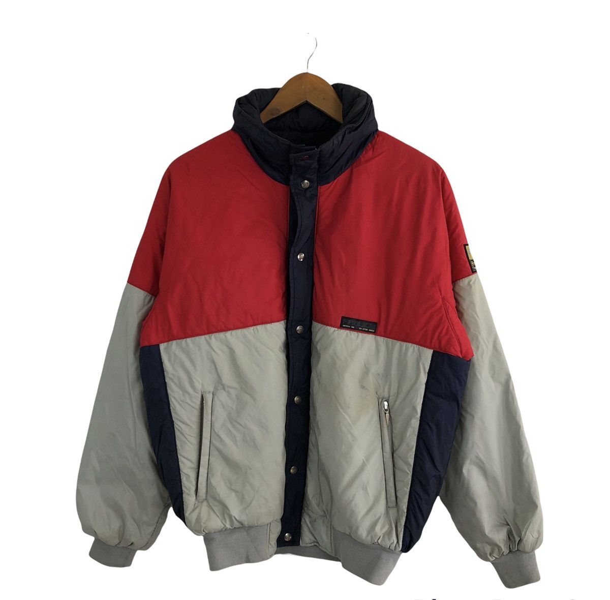 Japanese Brand TRITONE COLOUR FABLICE THINSULATE ZIPPER JACKET Size US L / EU 52-54 / 3 - 1 Thumbnail