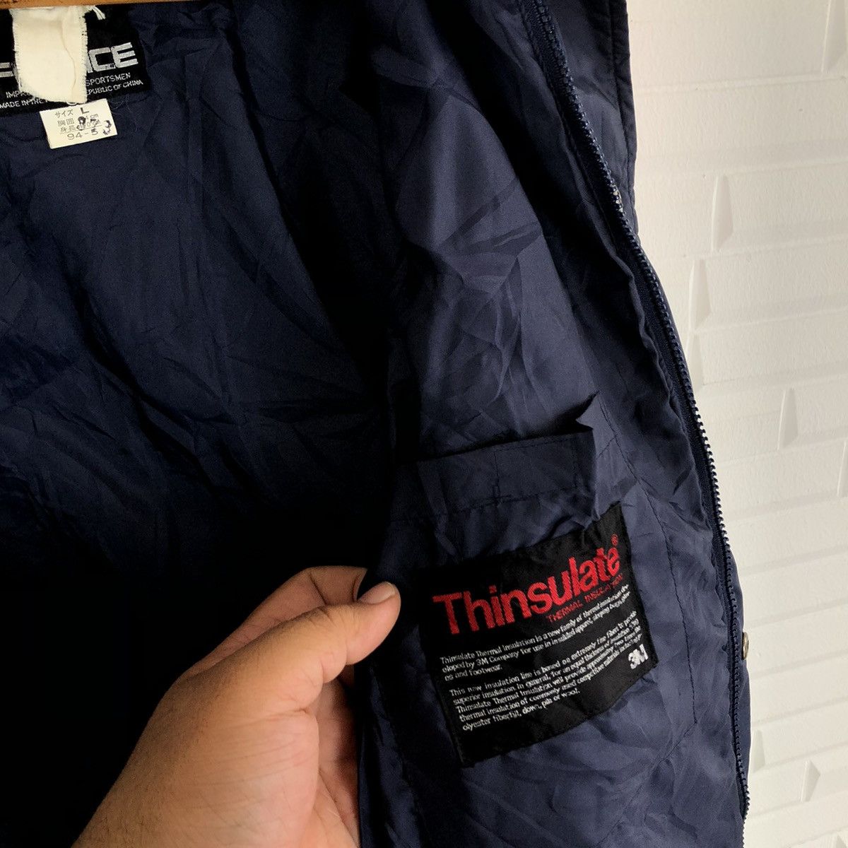 Japanese Brand TRITONE COLOUR FABLICE THINSULATE ZIPPER JACKET Size US L / EU 52-54 / 3 - 12 Thumbnail
