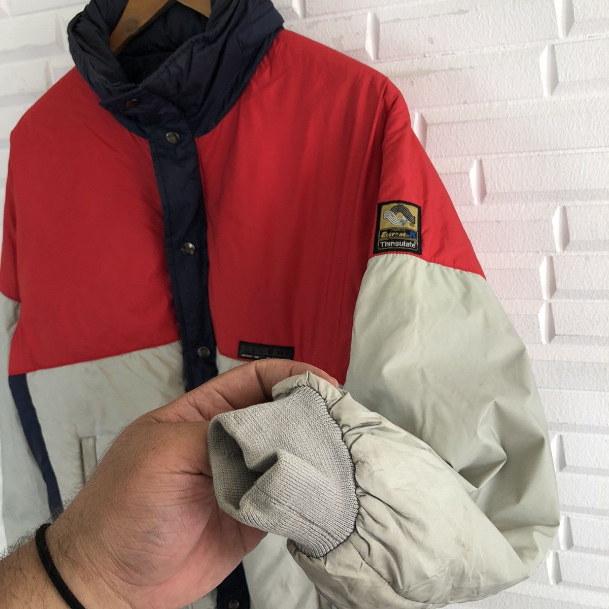 Japanese Brand TRITONE COLOUR FABLICE THINSULATE ZIPPER JACKET Size US L / EU 52-54 / 3 - 6 Thumbnail