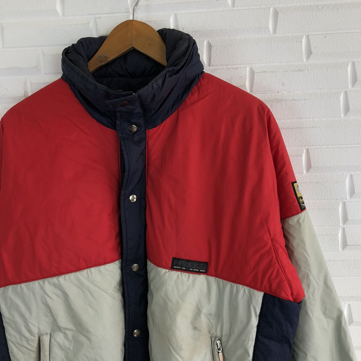Japanese Brand TRITONE COLOUR FABLICE THINSULATE ZIPPER JACKET Size US L / EU 52-54 / 3 - 3 Thumbnail