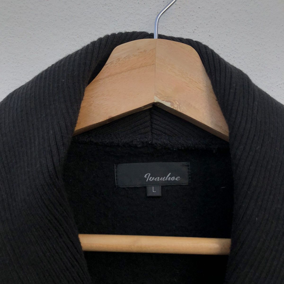 Japanese Brand ULTIMATE BLACK PUNK DESIGN CARDIGAN BY IVANHOE BIG LOGO Size US L / EU 52-54 / 3 - 11 Thumbnail