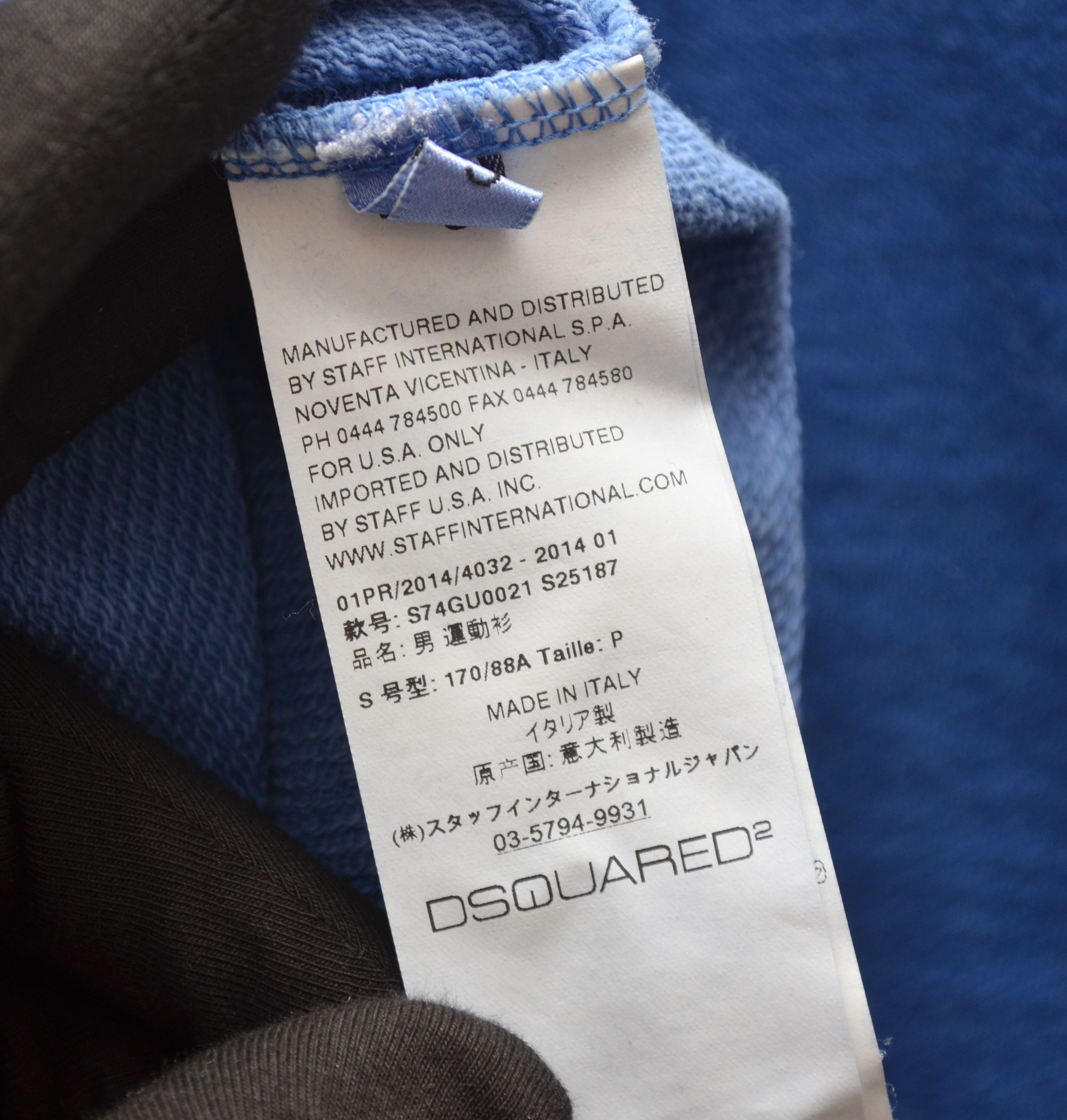 Dsquared2 RARE 🔥 Dsquared Blue Sweatshirt Size S Size US S / EU 44-46 / 1 - 10 Thumbnail