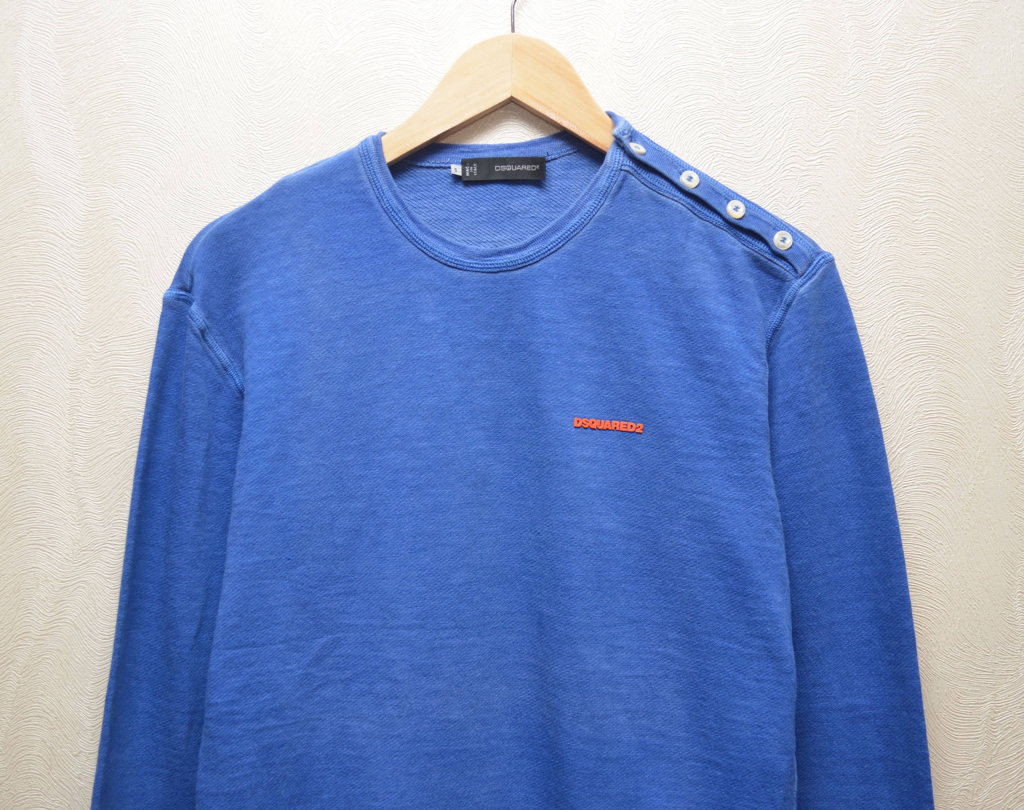 Dsquared2 RARE 🔥 Dsquared Blue Sweatshirt Size S Size US S / EU 44-46 / 1 - 2 Thumbnail