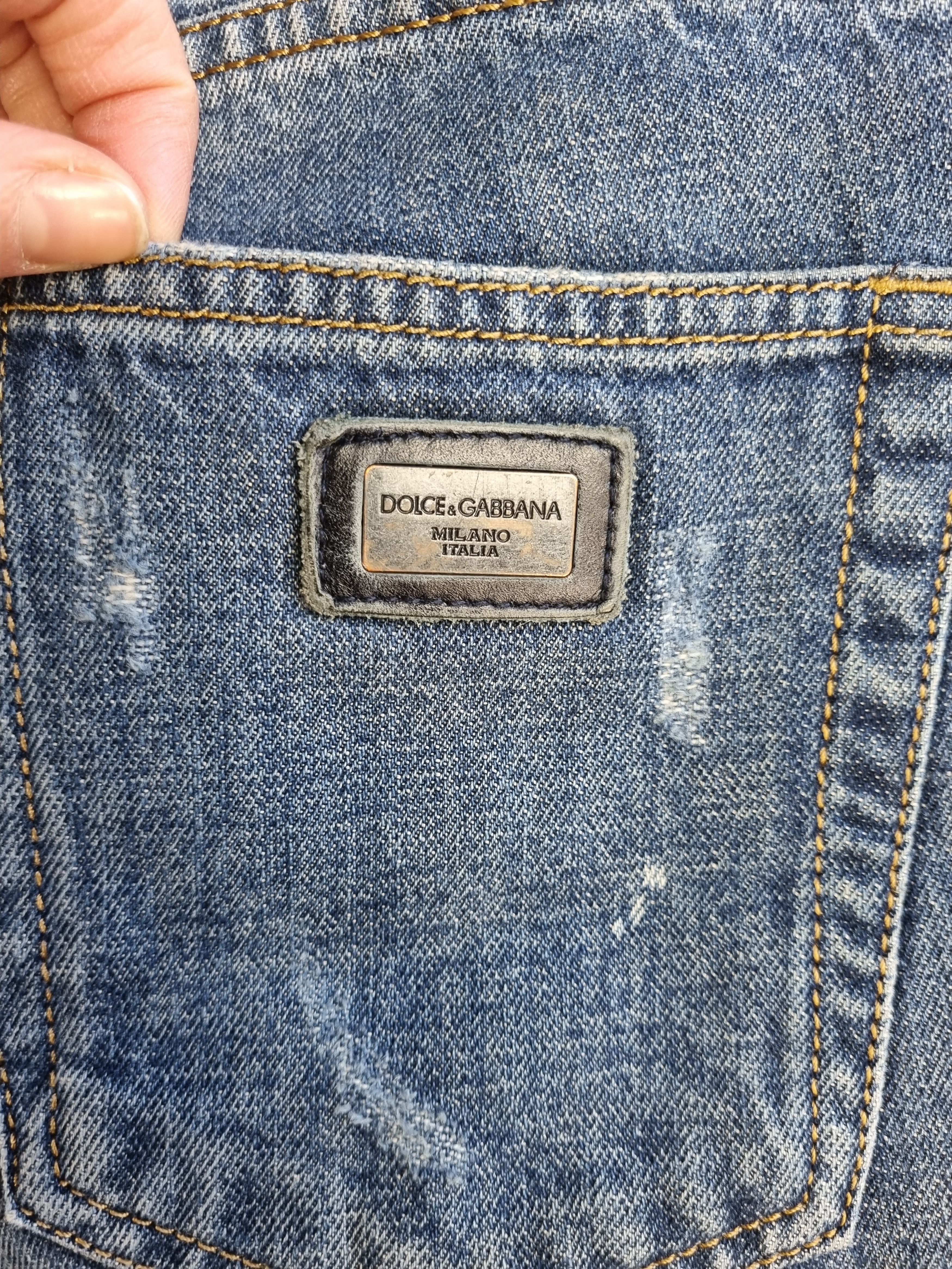 Dolce & Gabbana Ripped Dolce & Gabbana Denim 14 Stretch Jeans Size US 33 - 11 Thumbnail